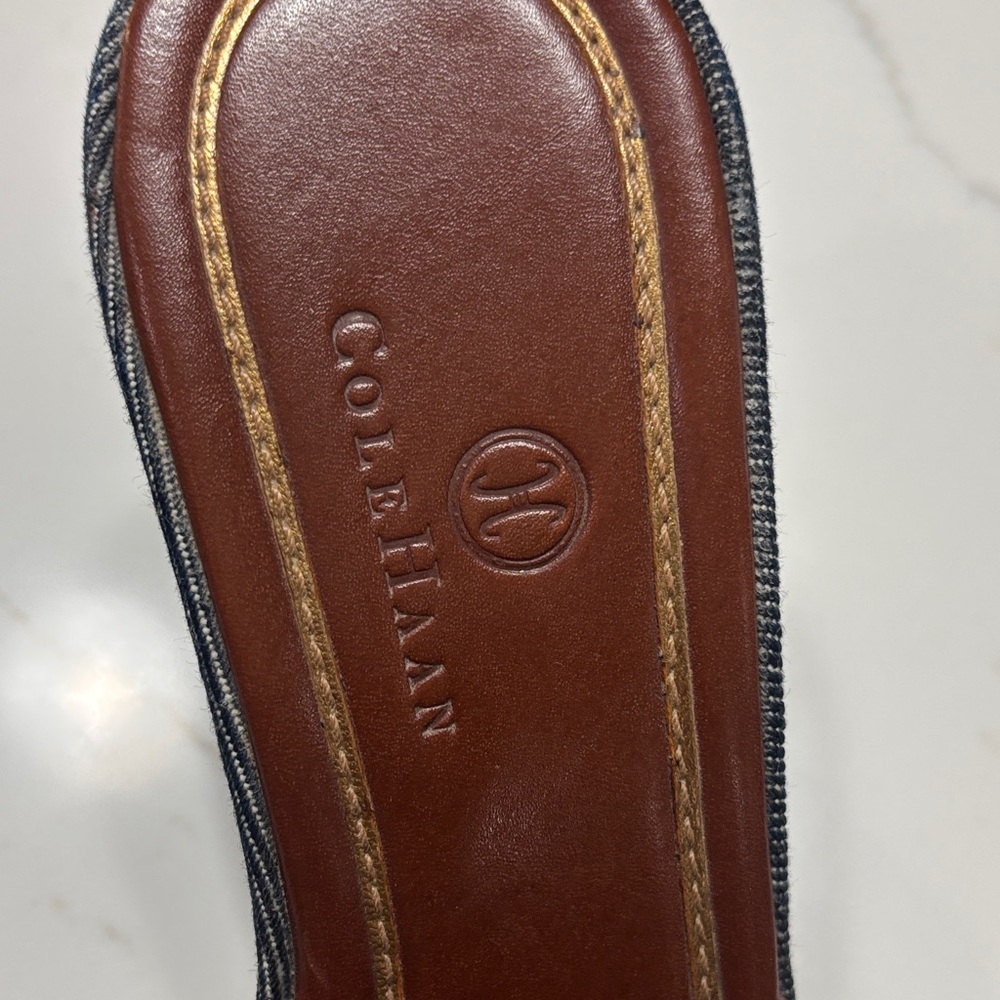 Cole Haan Women's Brown and Black Mules with Gold Accents - Picture 11 of 11